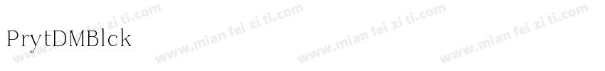 Priyati DEMO Black字体转换